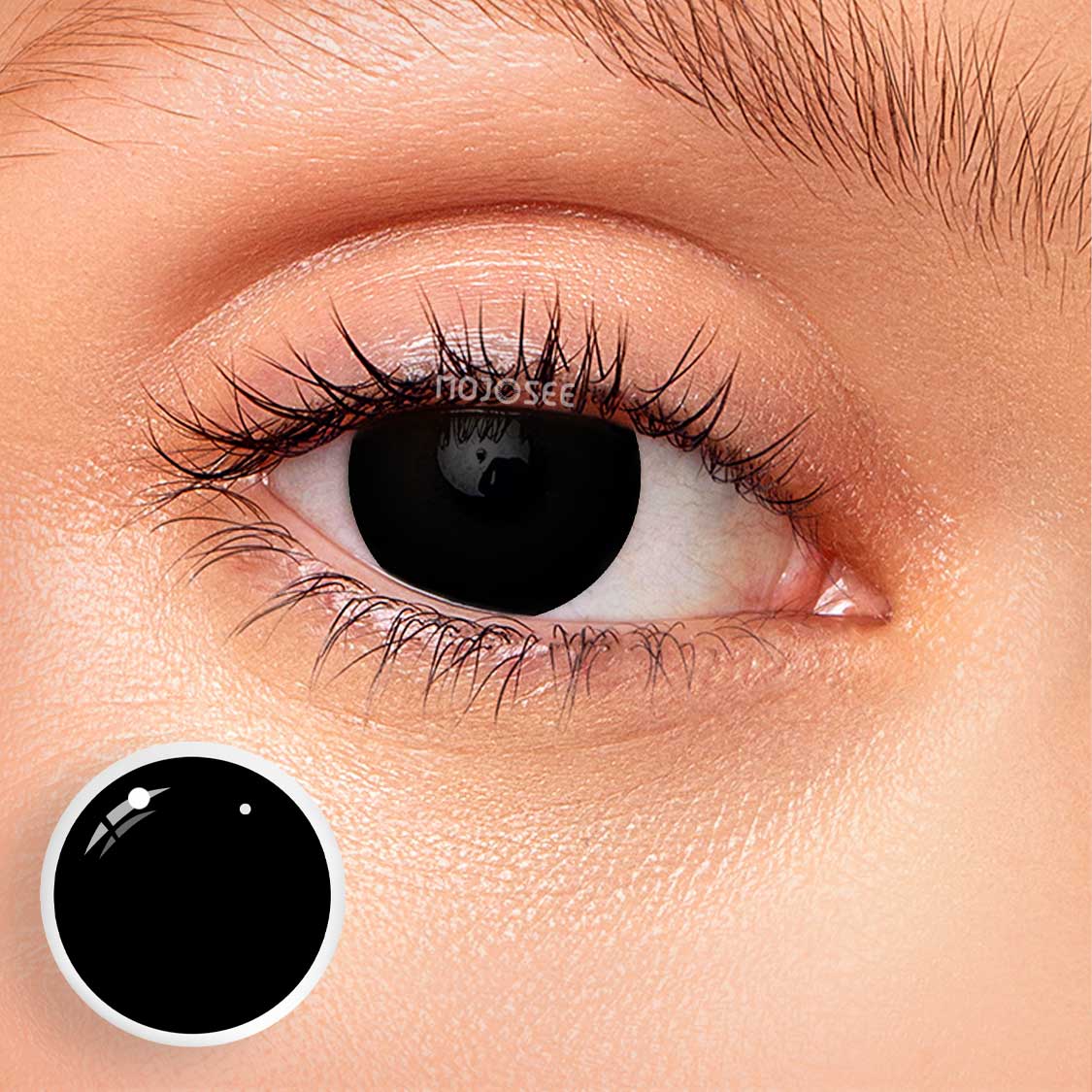 Button Eye Contacts: The Coraline-Style All-Black Look