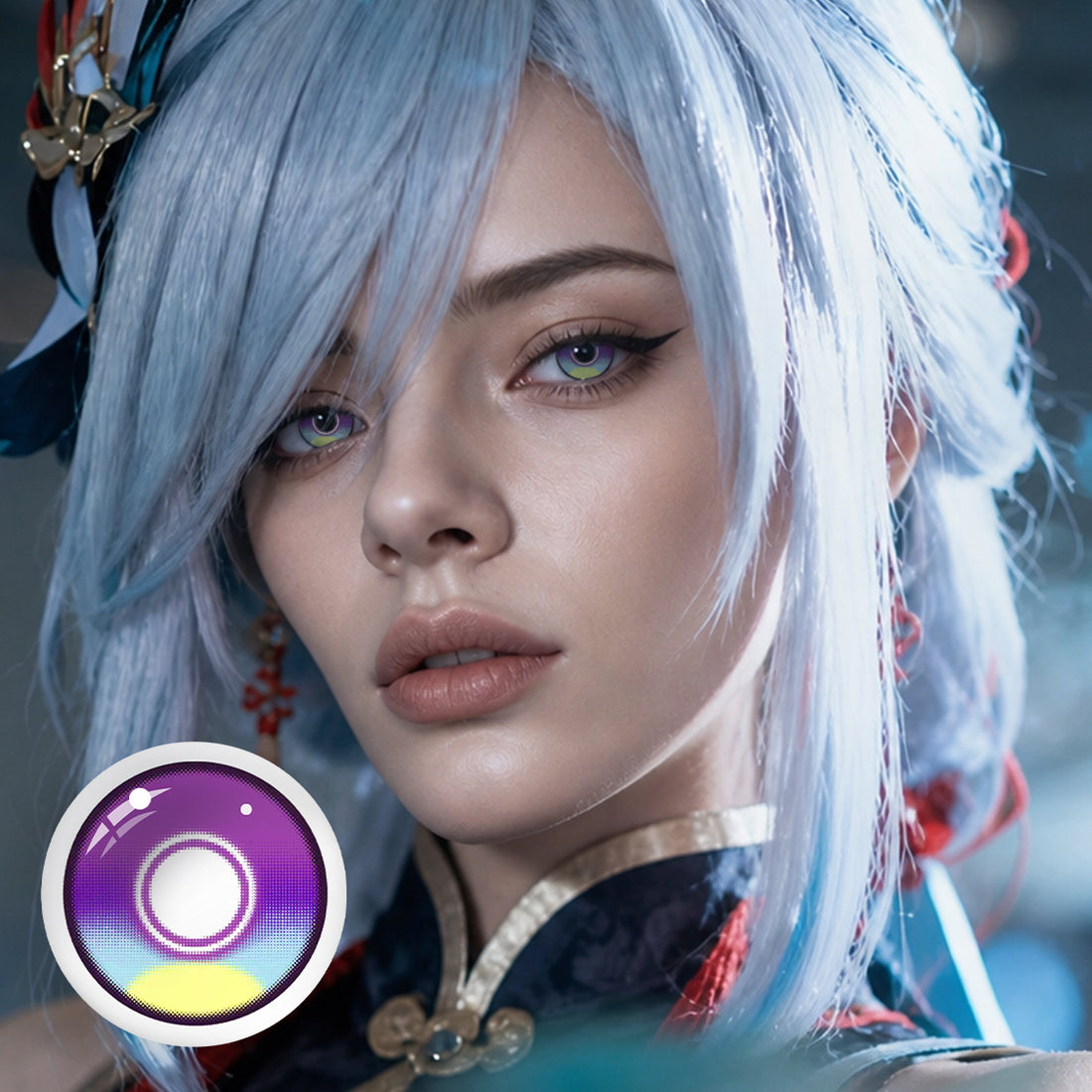 Shenhe Cosplay Contact Lenses – Genshin Impact
