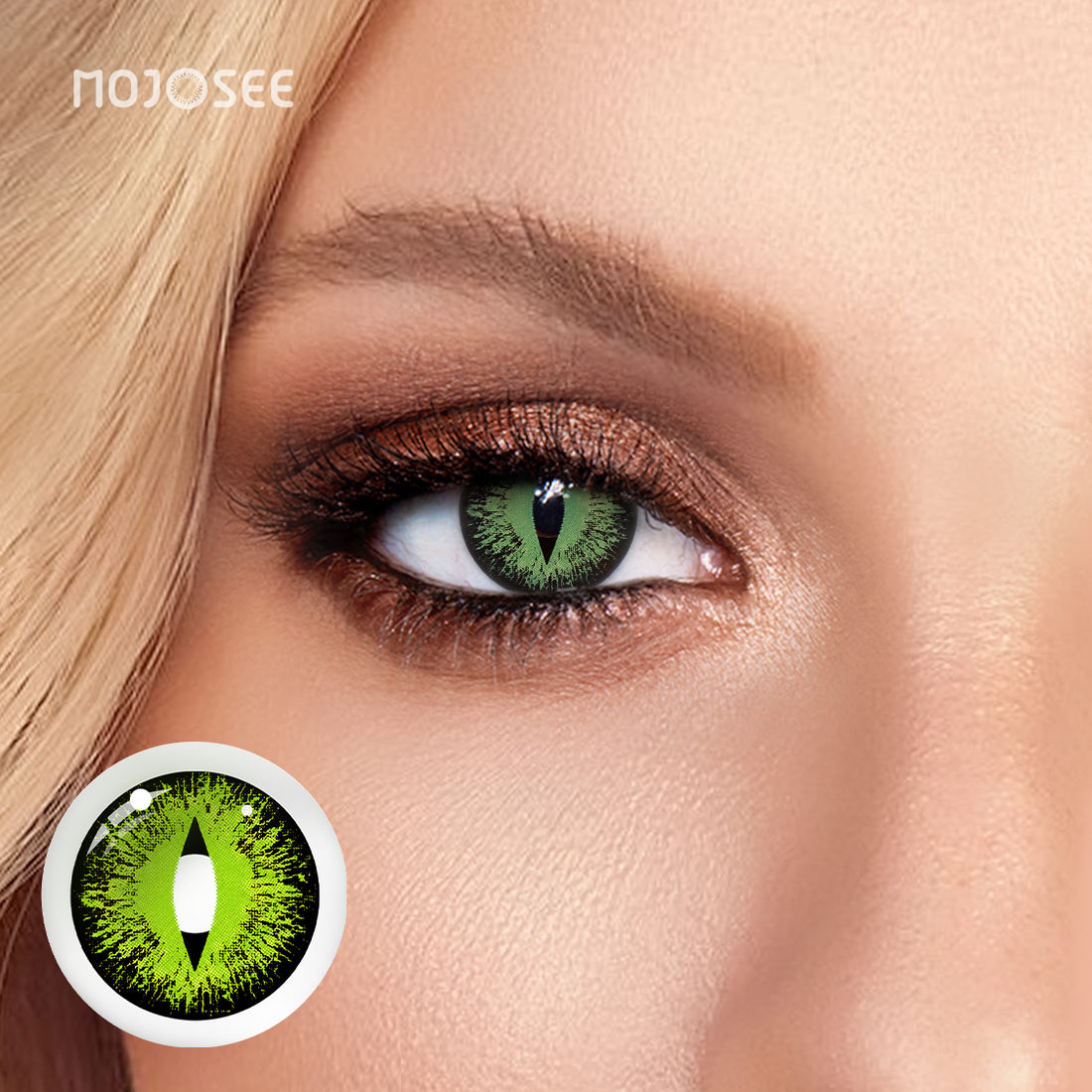Lizard Eye Green Colored Contact Lenses