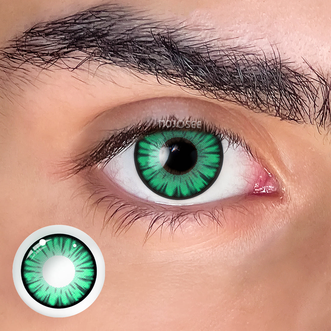 Green Werewolf Colored Contact Lenses for Men
