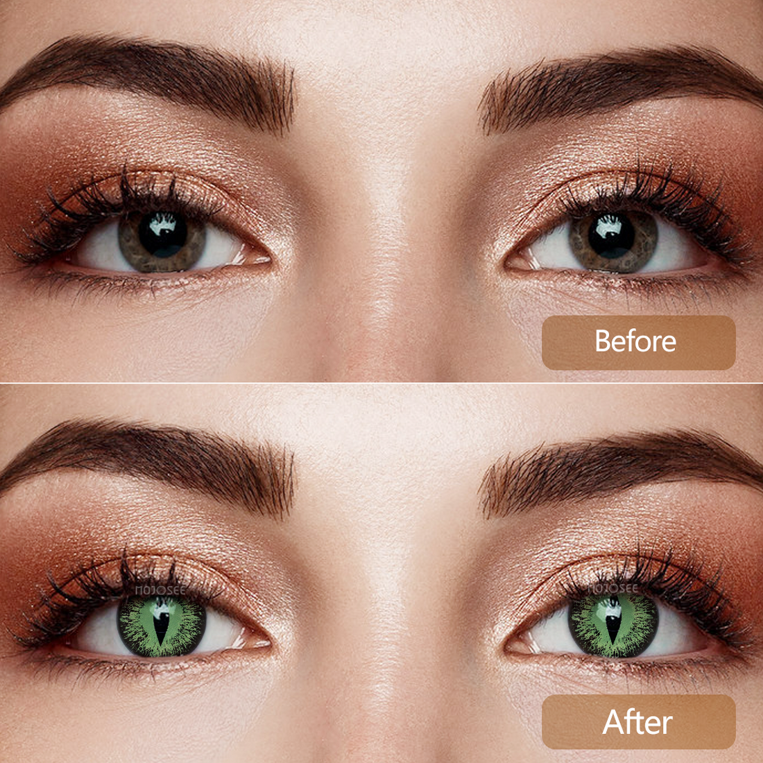 Lizard Eye Green Colored Contact Lenses