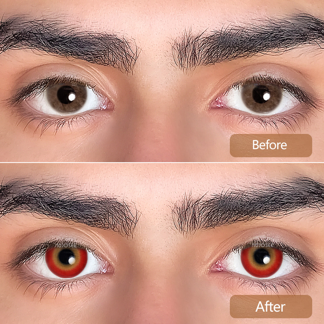 Okarun Red Rings Prescription Cosplay Contact Lenses – Dandadan