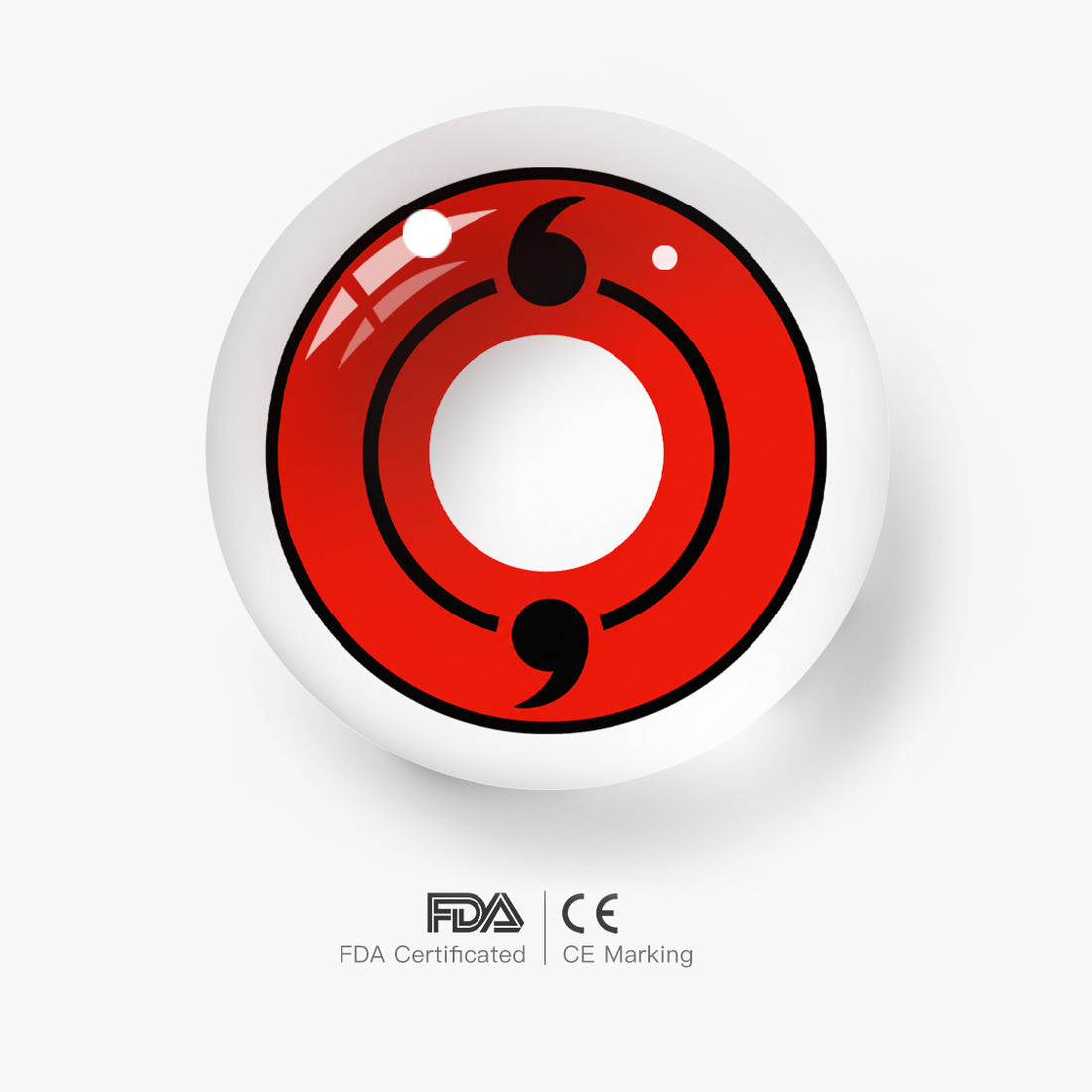 Sharingan Two Tomoe Cosplay Contact Lenses – Naruto