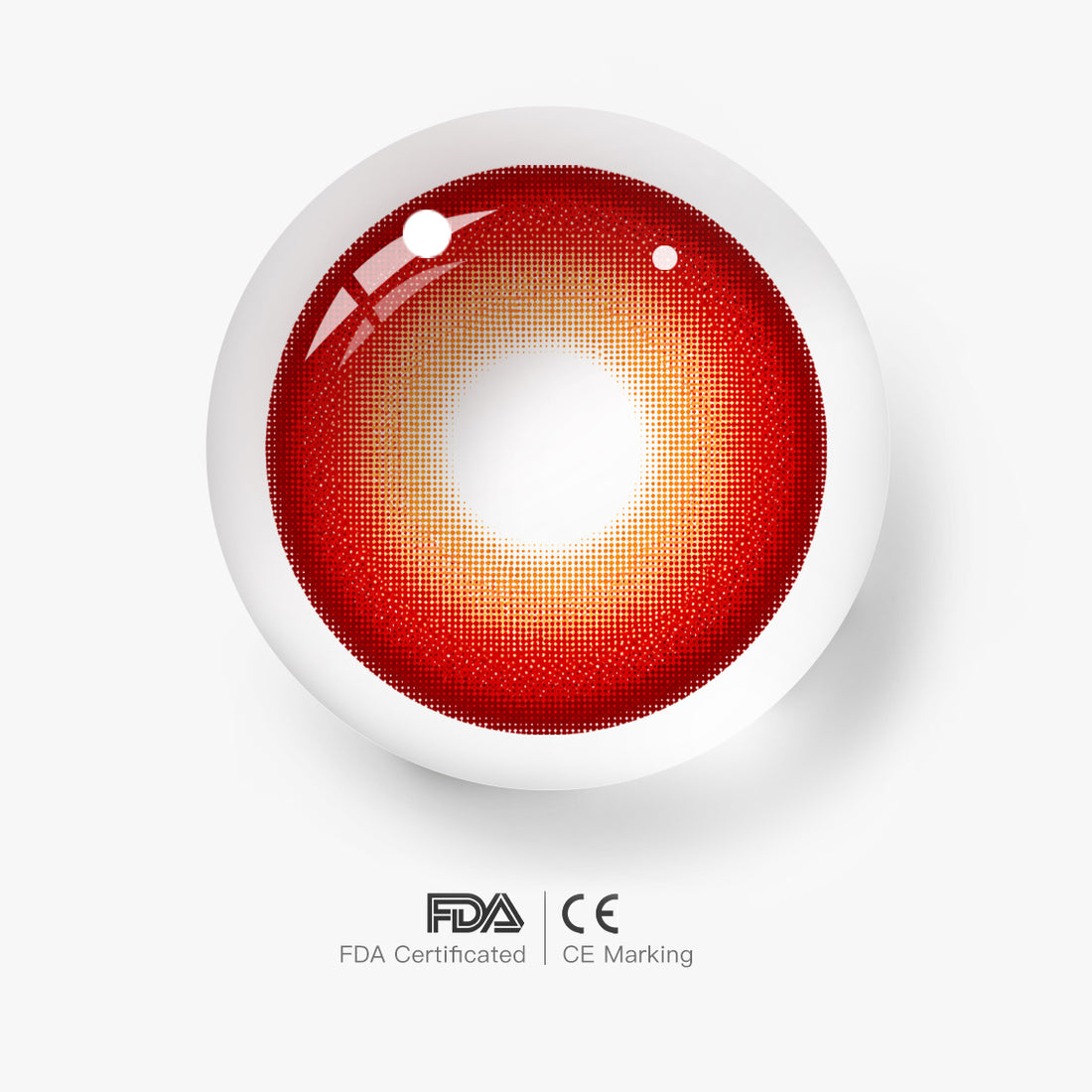 Okarun Red Rings Prescription Cosplay Contact Lenses – Dandadan