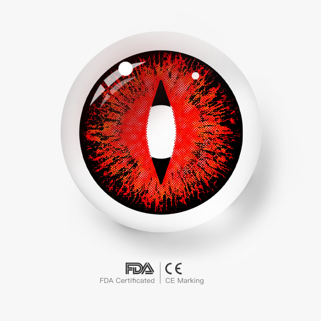Crimson Dragon Eye Colored Contact Lenses for Men