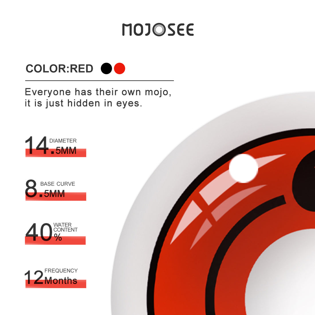 Sharingan Two Tomoe Cosplay Contact Lenses – Naruto