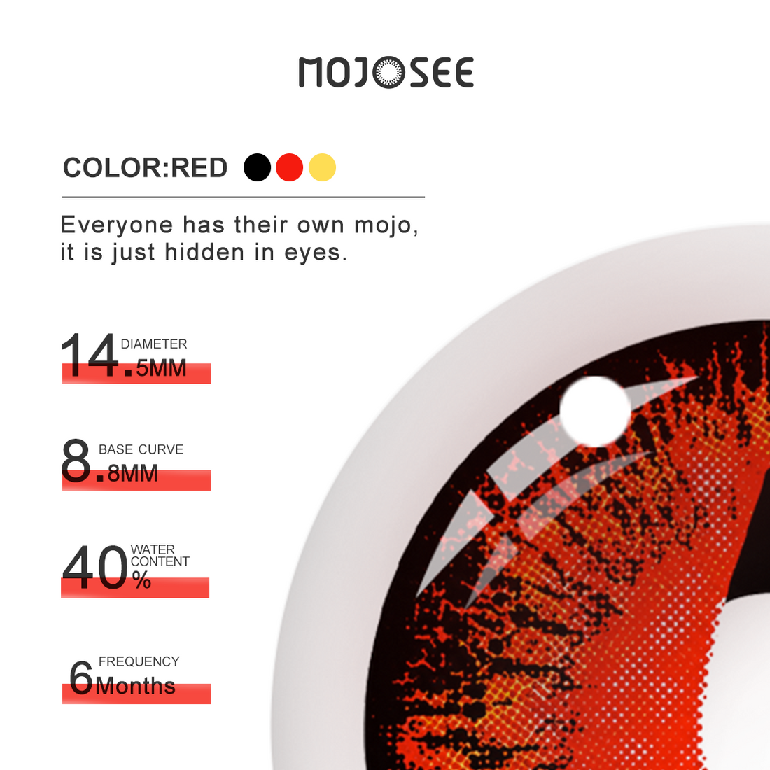 Crimson Dragon Eye Colored Contact Lenses