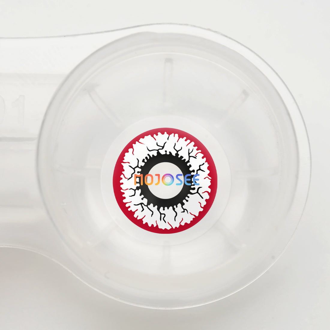Red White Crack Colored Contact Lenses
