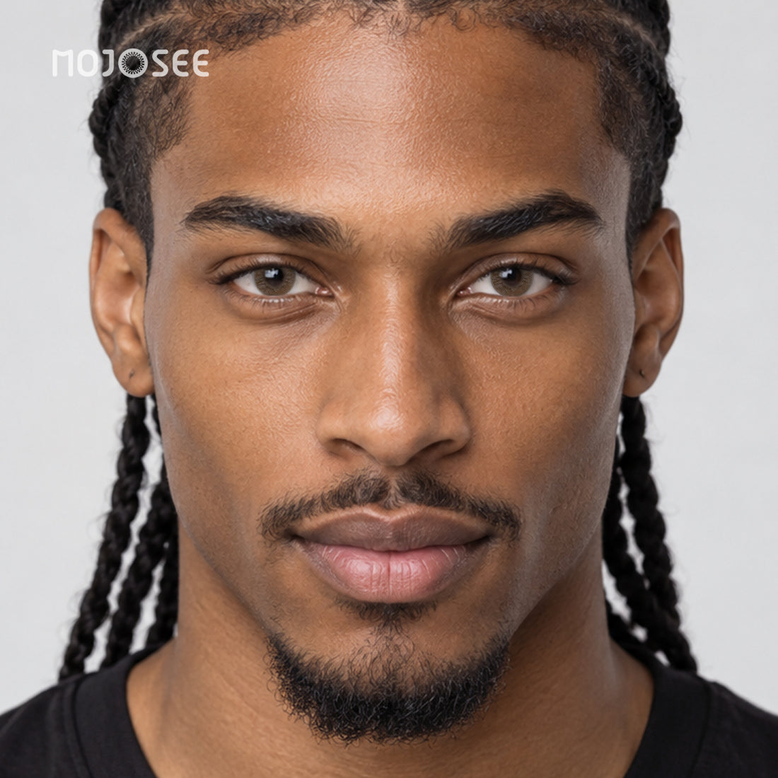 Gloomy Brown Colored Contact Lenses for Men