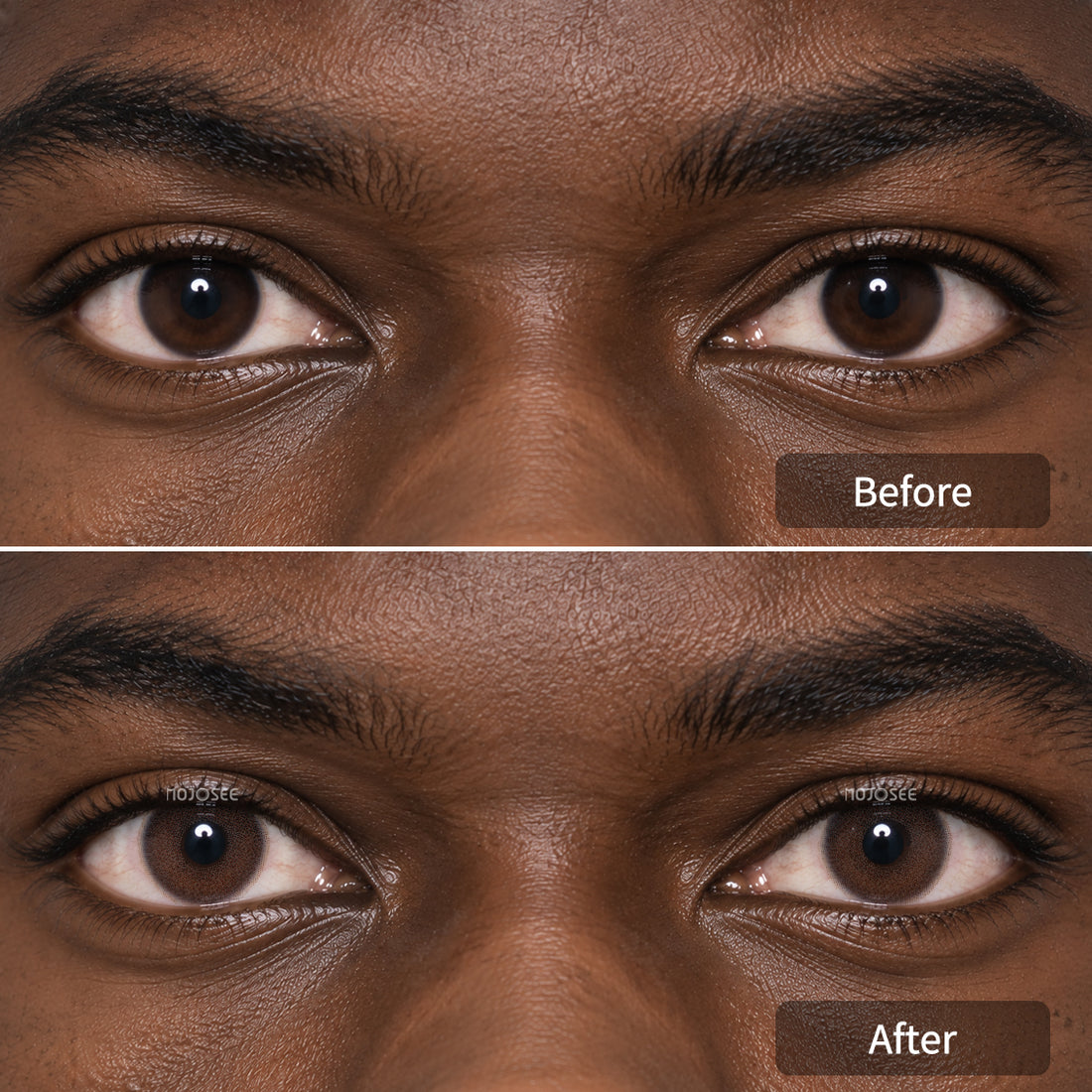 Queen Chocolate Colored Contact Lenses for Men