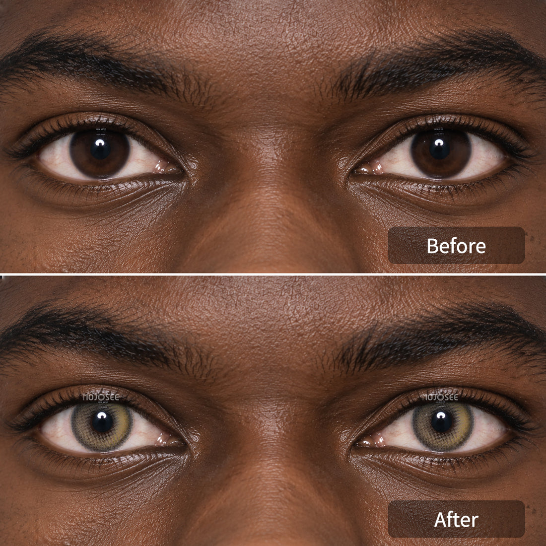 Caramel Pudding Brown Colored Contact Lenses for Men