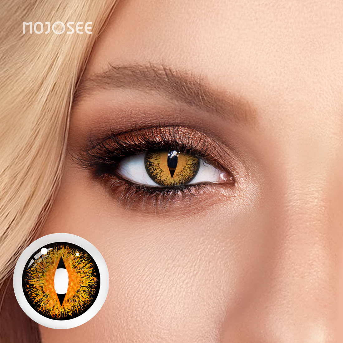Lizard Eye Brown Colored Contact Lenses