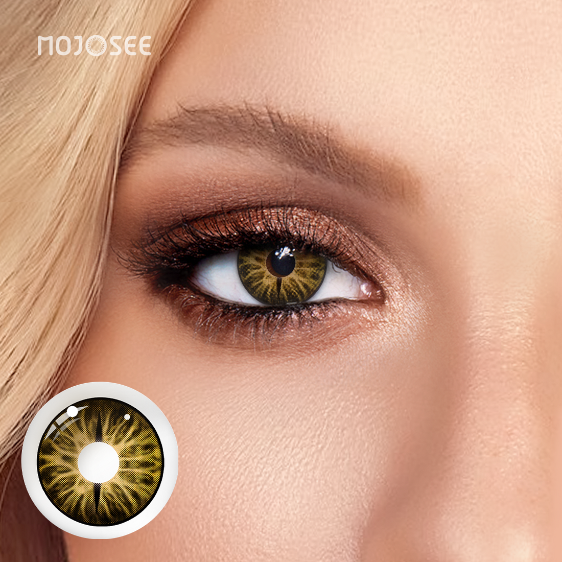 Golden Snake Eye Colored Contact Lenses