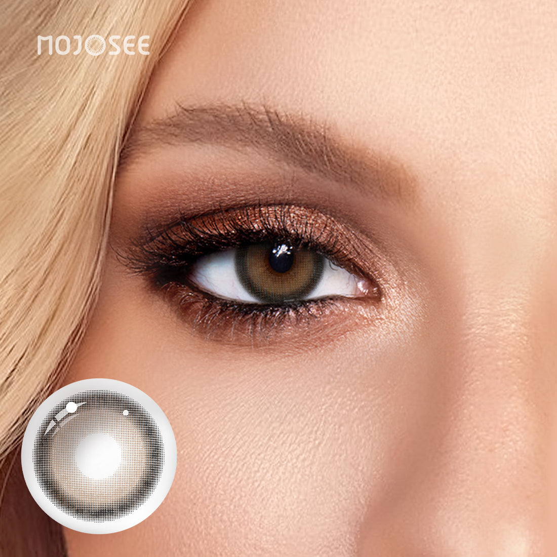 Almond Murmur Brown Colored Contact Lenses