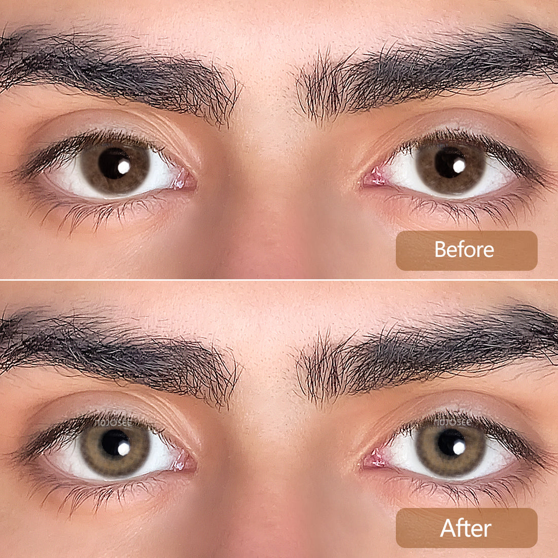 Caramel Whirl Brown-b Colored Contact Lenses