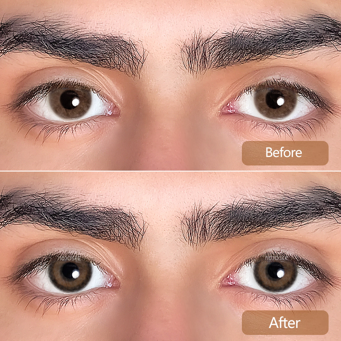 Almond Murmur Brown-b Colored Contact Lenses