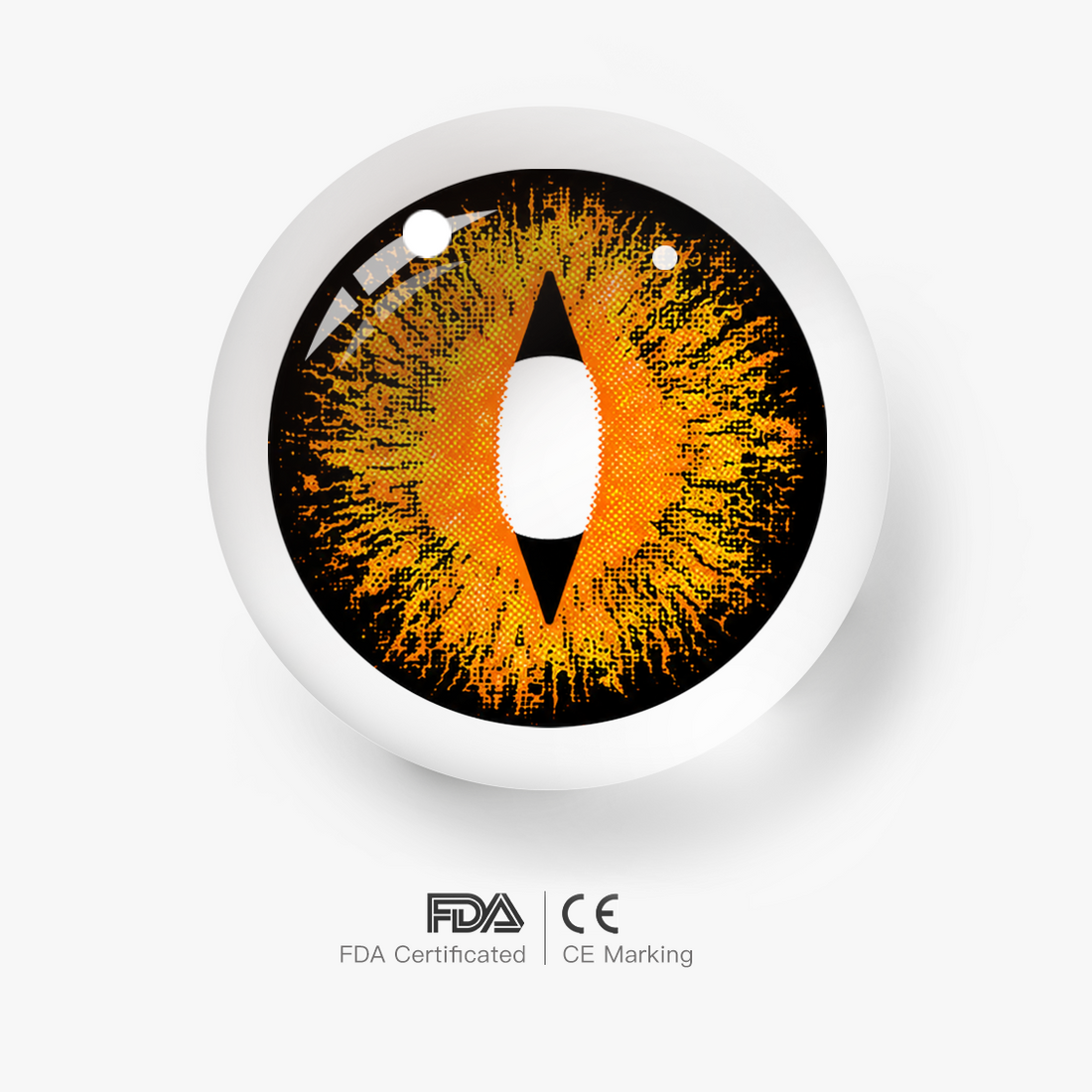 Lizard Eye Brown Colored Contact Lenses for Men