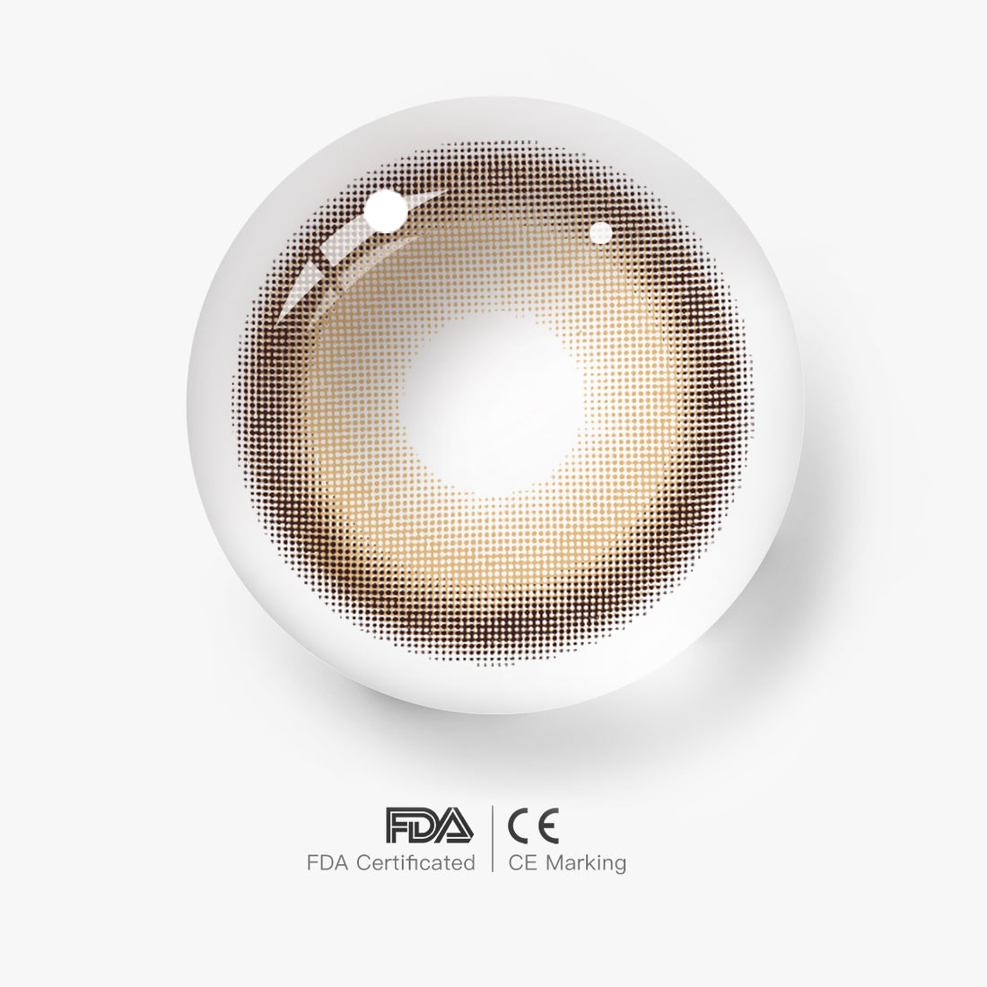 Caramel Whirl Brown-b Colored Contact Lenses