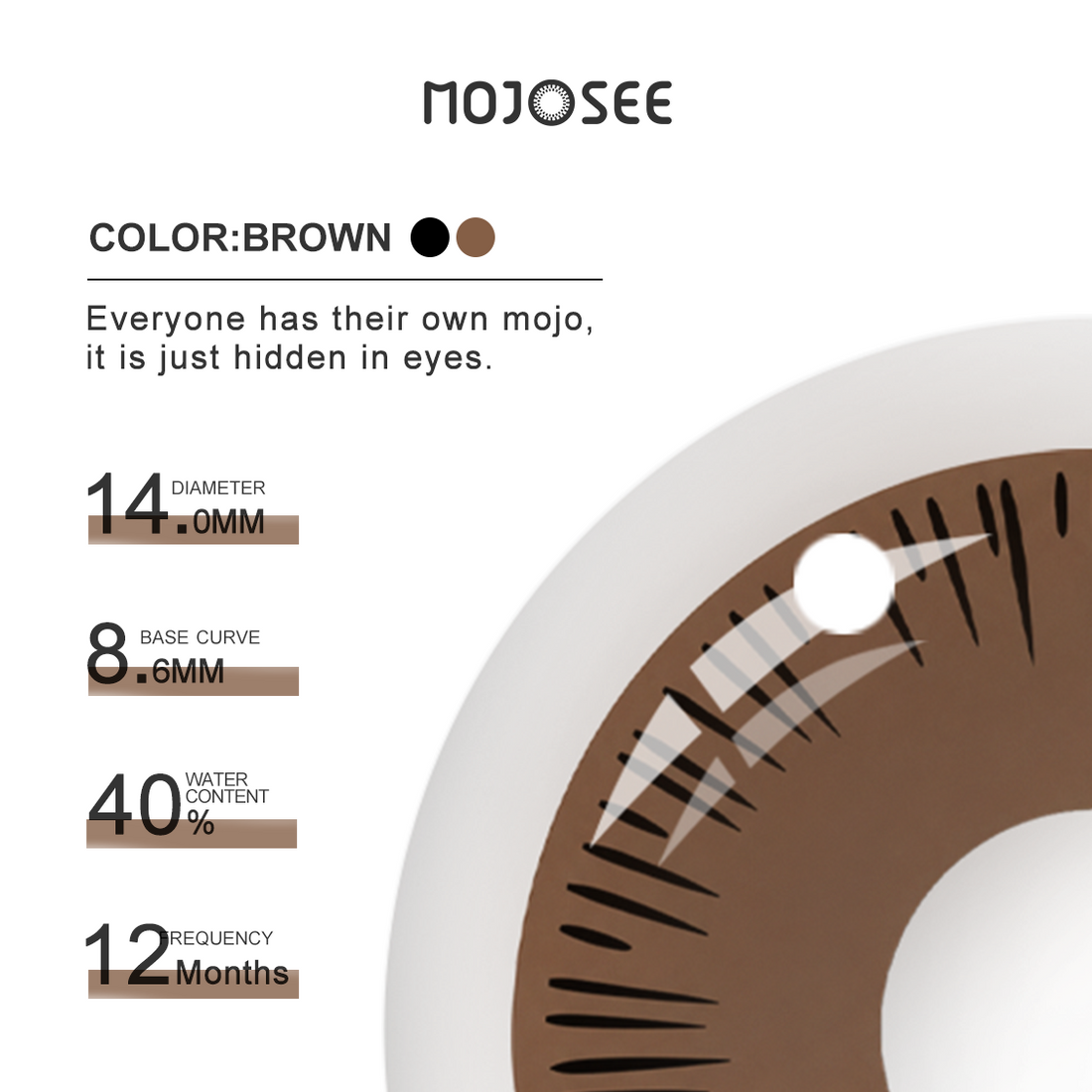 Light Brown Colored Contact Lenses