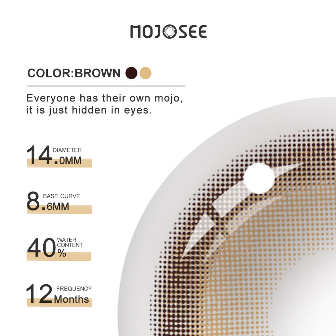 Caramel Whirl Brown-b Colored Contact Lenses