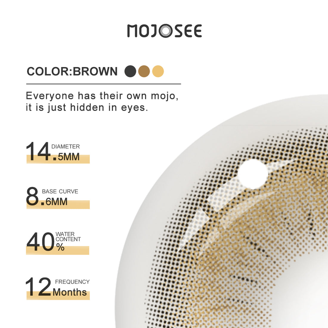 Amber Fantasy Colored Contact Lenses for Men