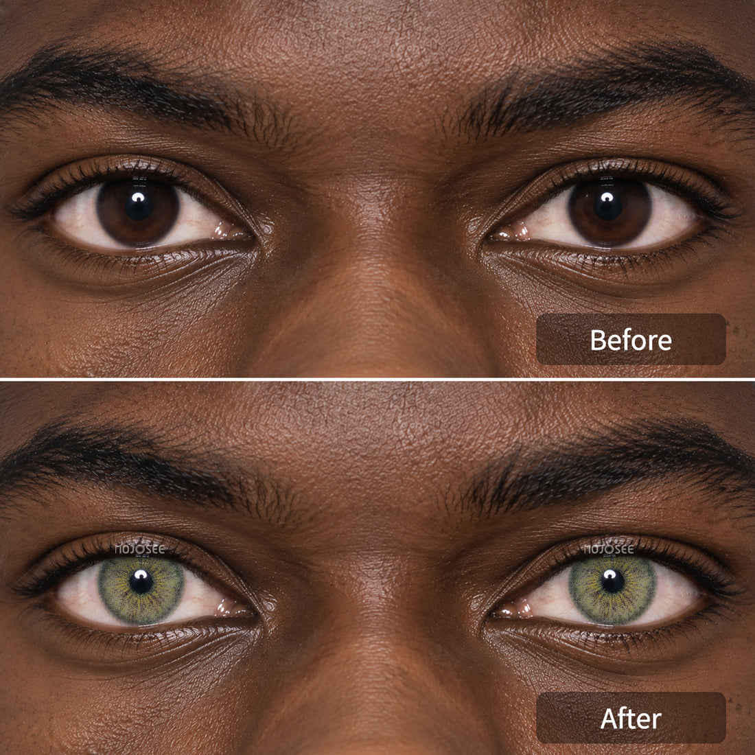 Cleopatra Gray Prescription Colored Contact Lenses for Men