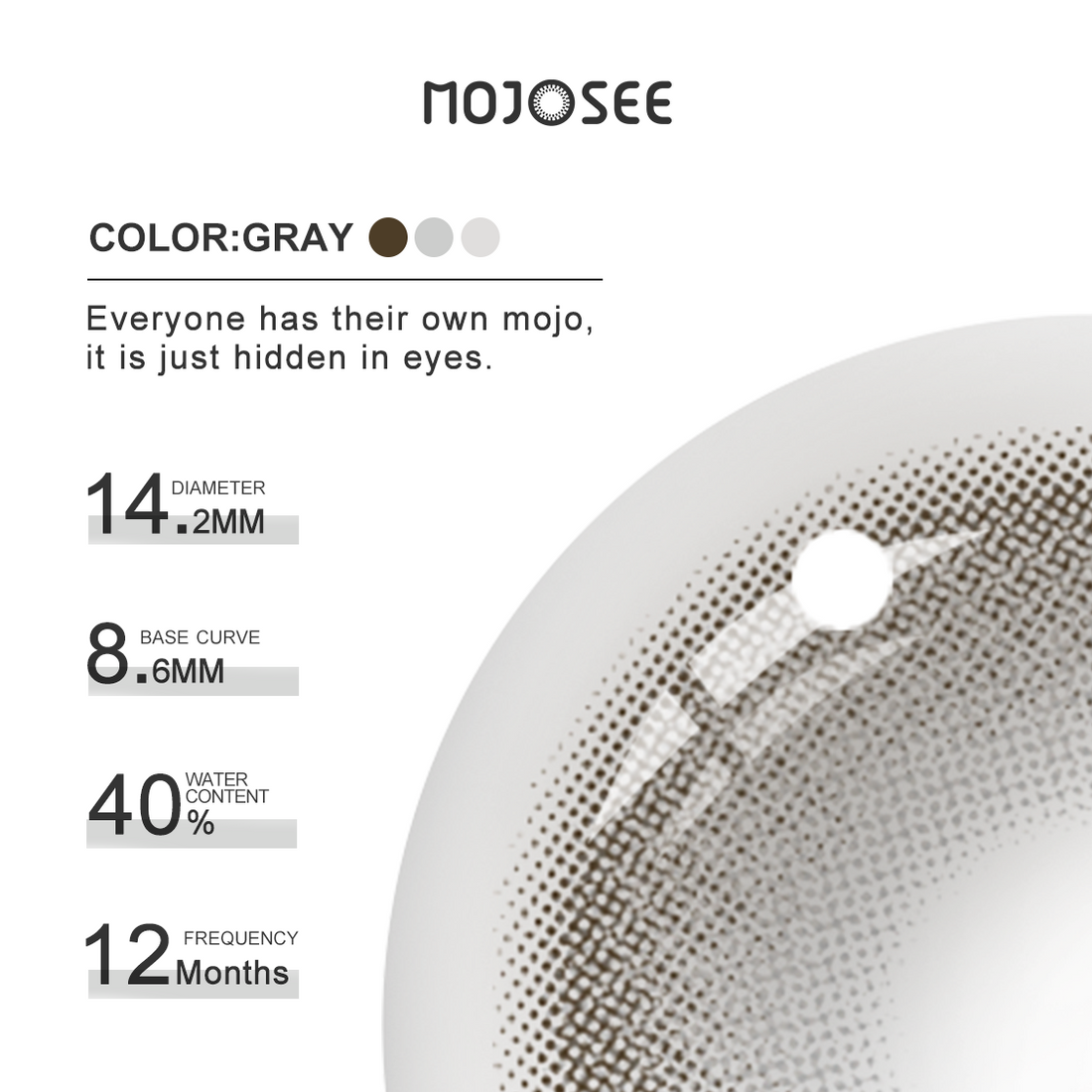 Artemis Gray Colored Contact Lenses