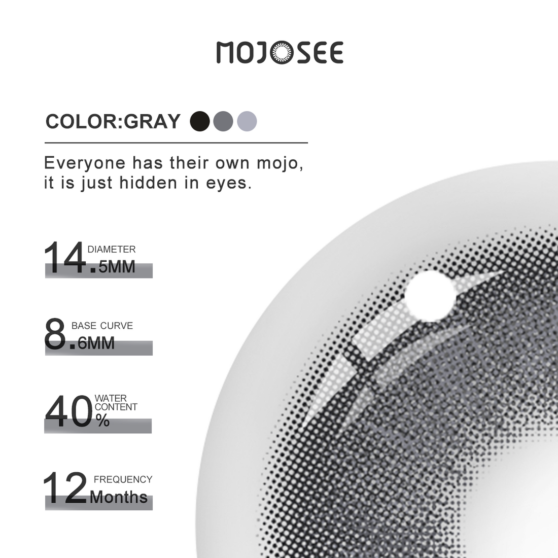 Muses Gray Colored Contact Lenses