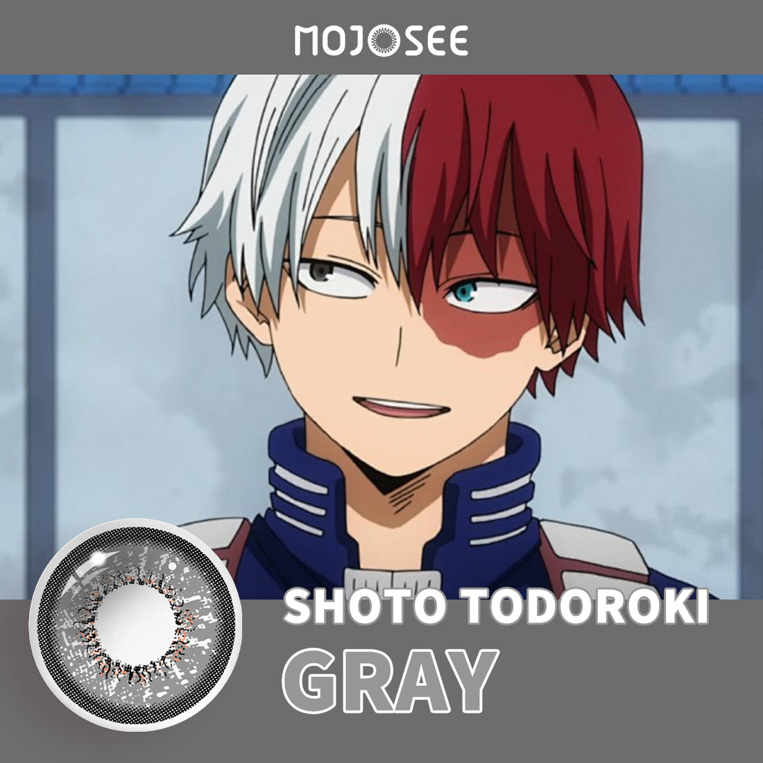 Shoto Todoroki Right Eye Cosplay Contact Lenses — My Hero Academia
