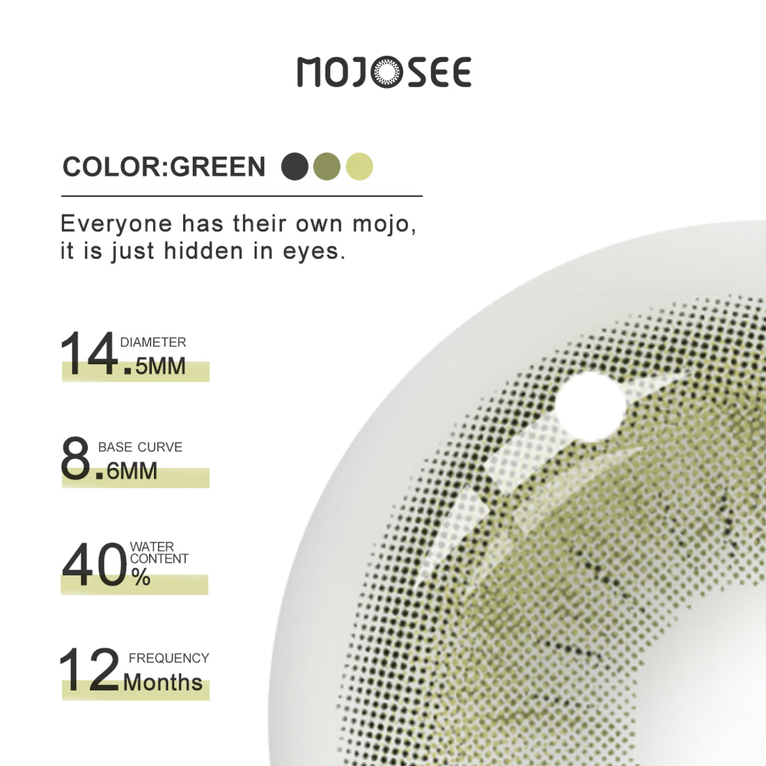 Forest Fantasy Green Colored Contact Lenses