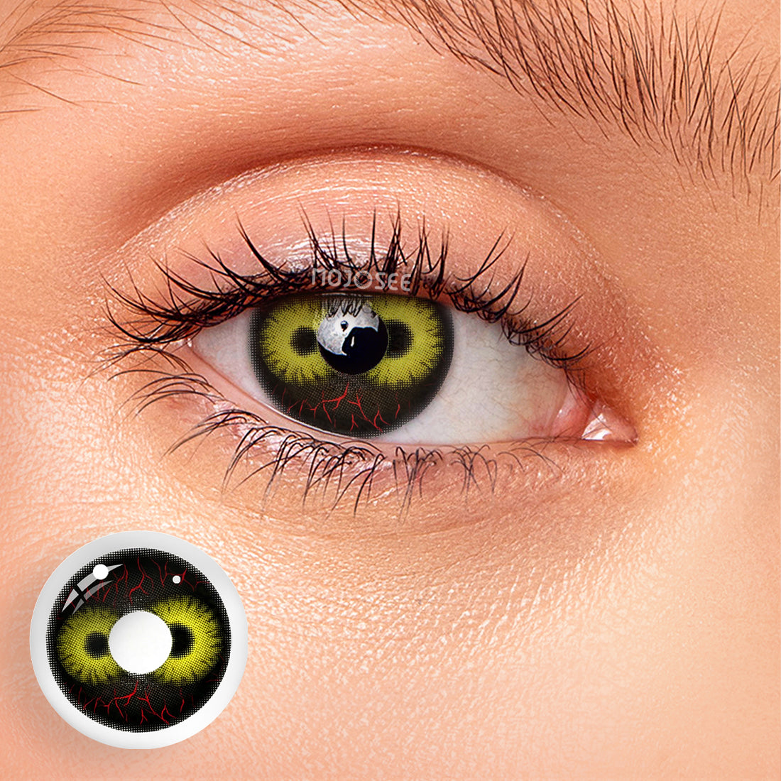 Double Sight Black Colored Contact Lenses