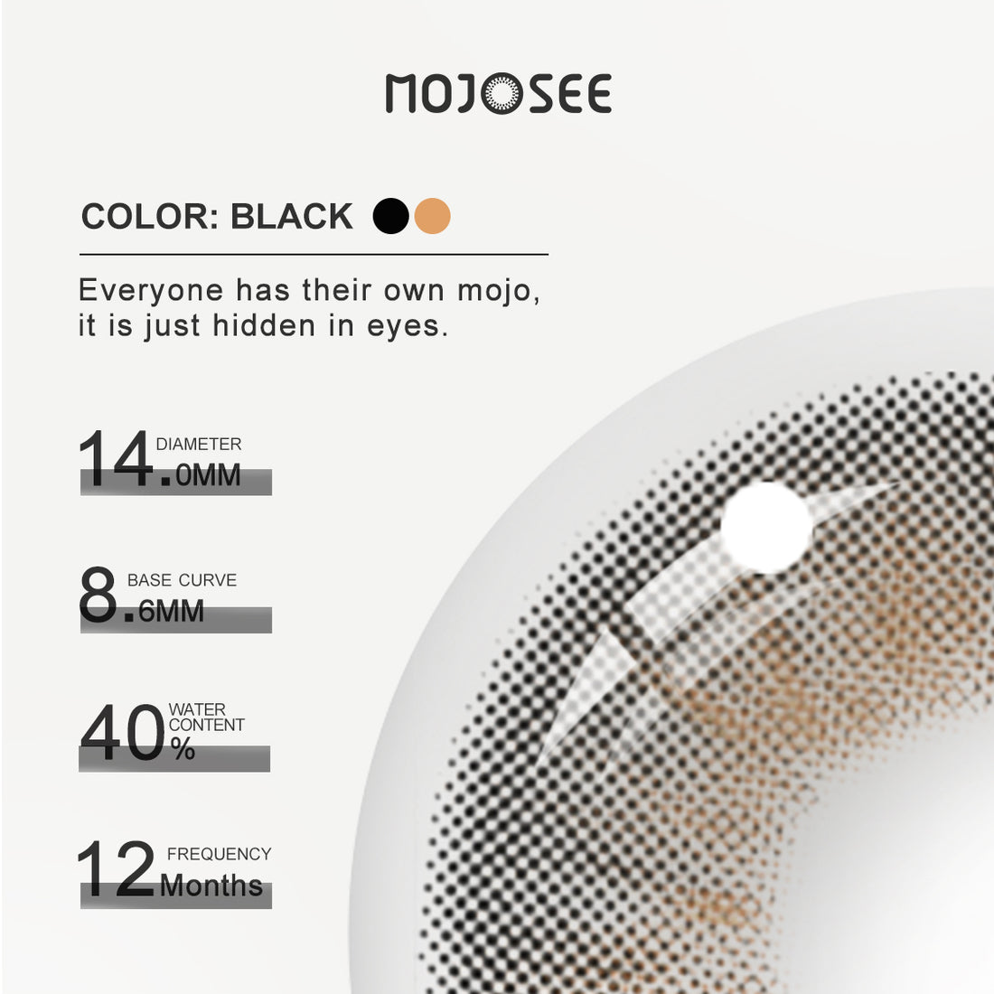 Molly Black Colored Contact Lenses