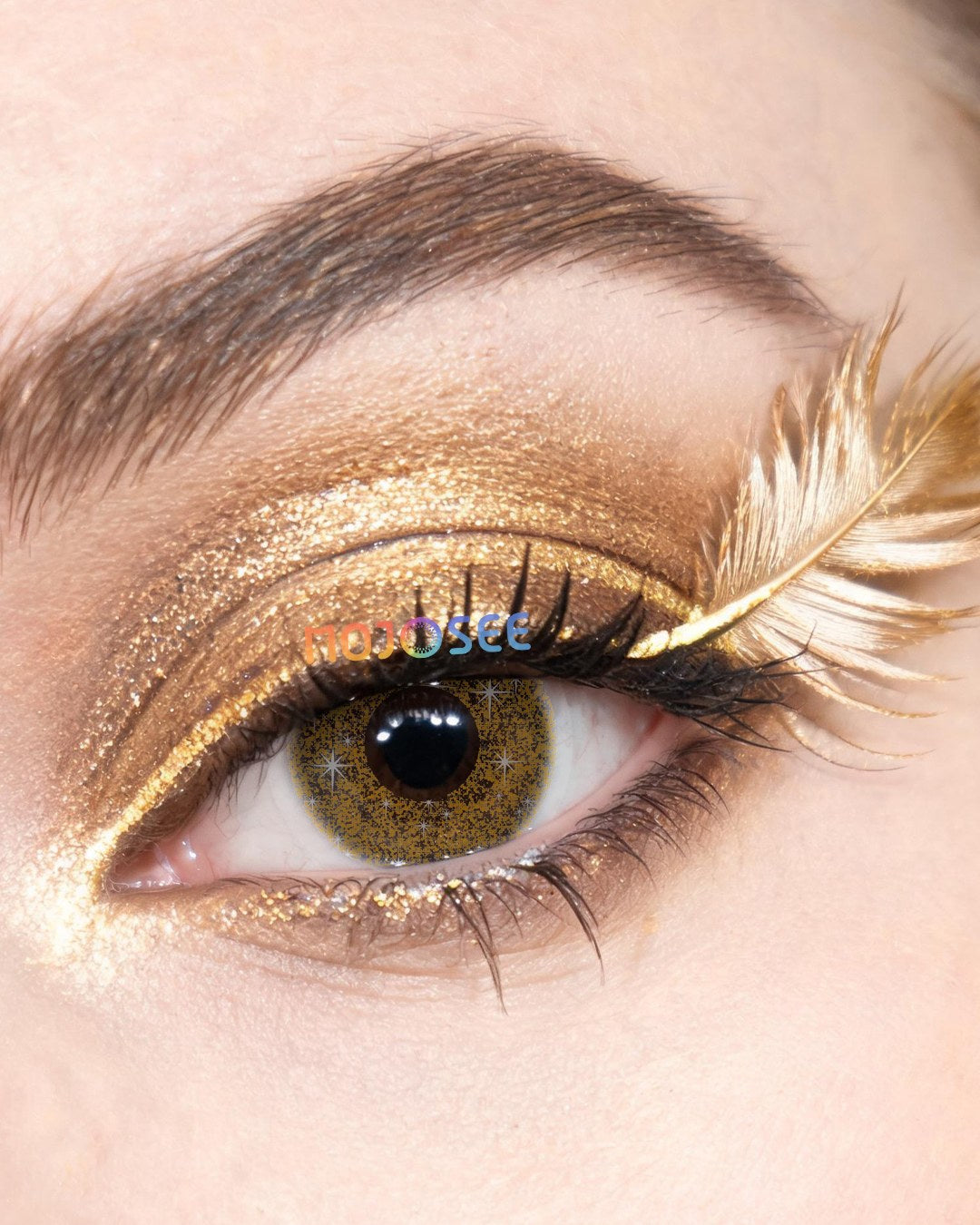 Blink Brown Colored Contact Lenses — look 1