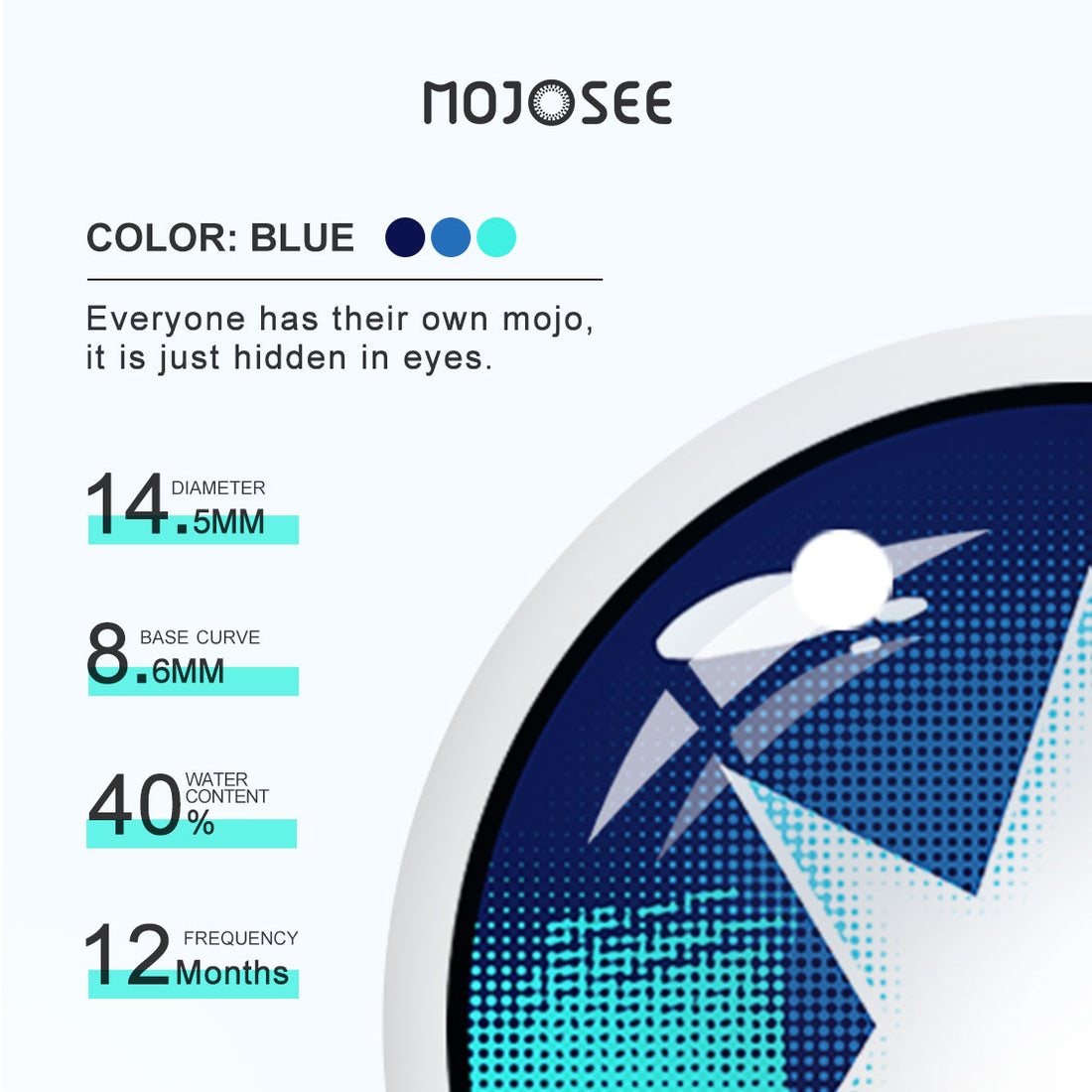 Hoshino Blue Colored Contact Lenses – Oshi no Ko