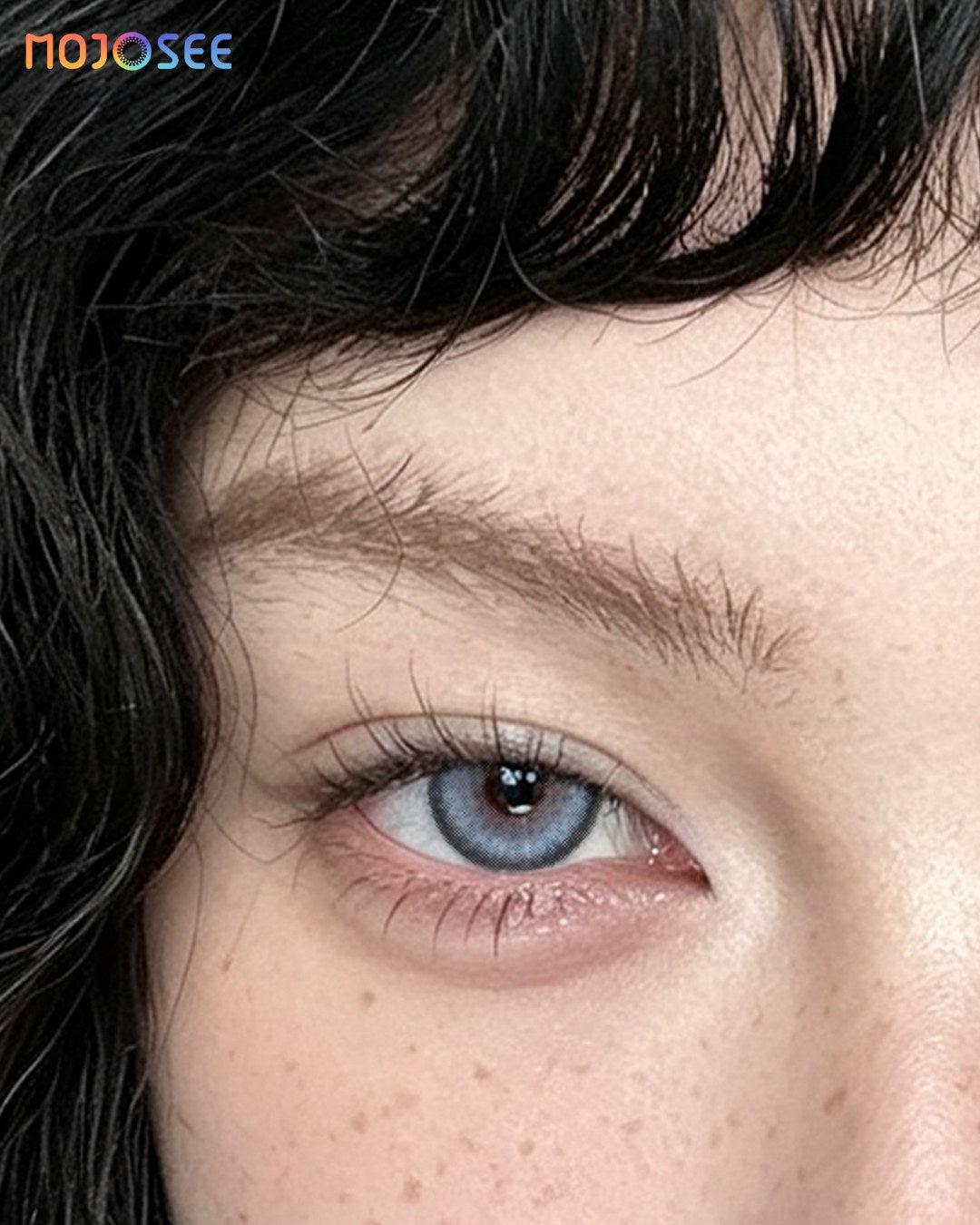 Dawn Blue Colored Contact Lenses — look 2