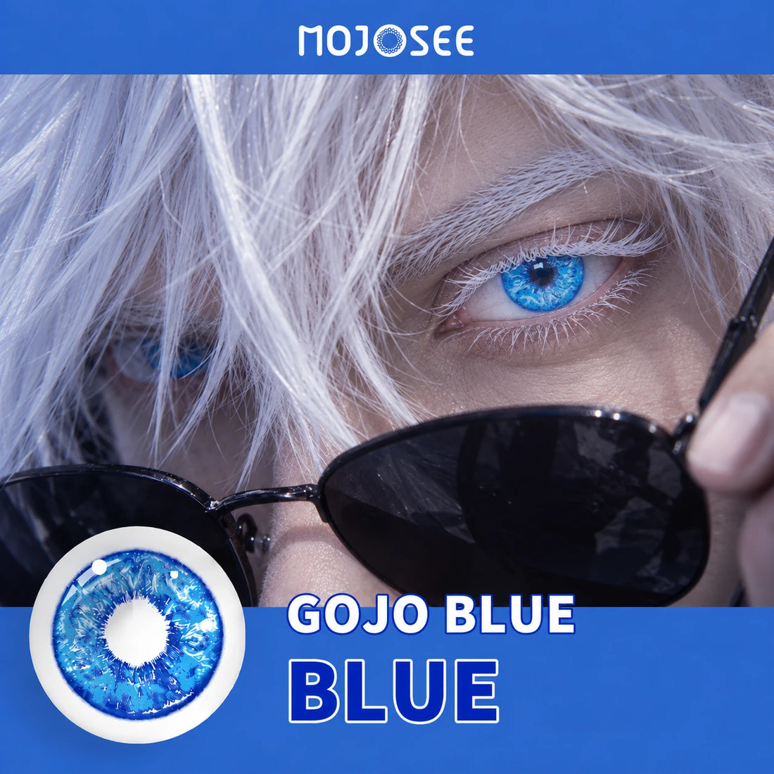 Gojo Satoru cosplay with Gojo Blue contact lenses – Jujutsu Kaisen