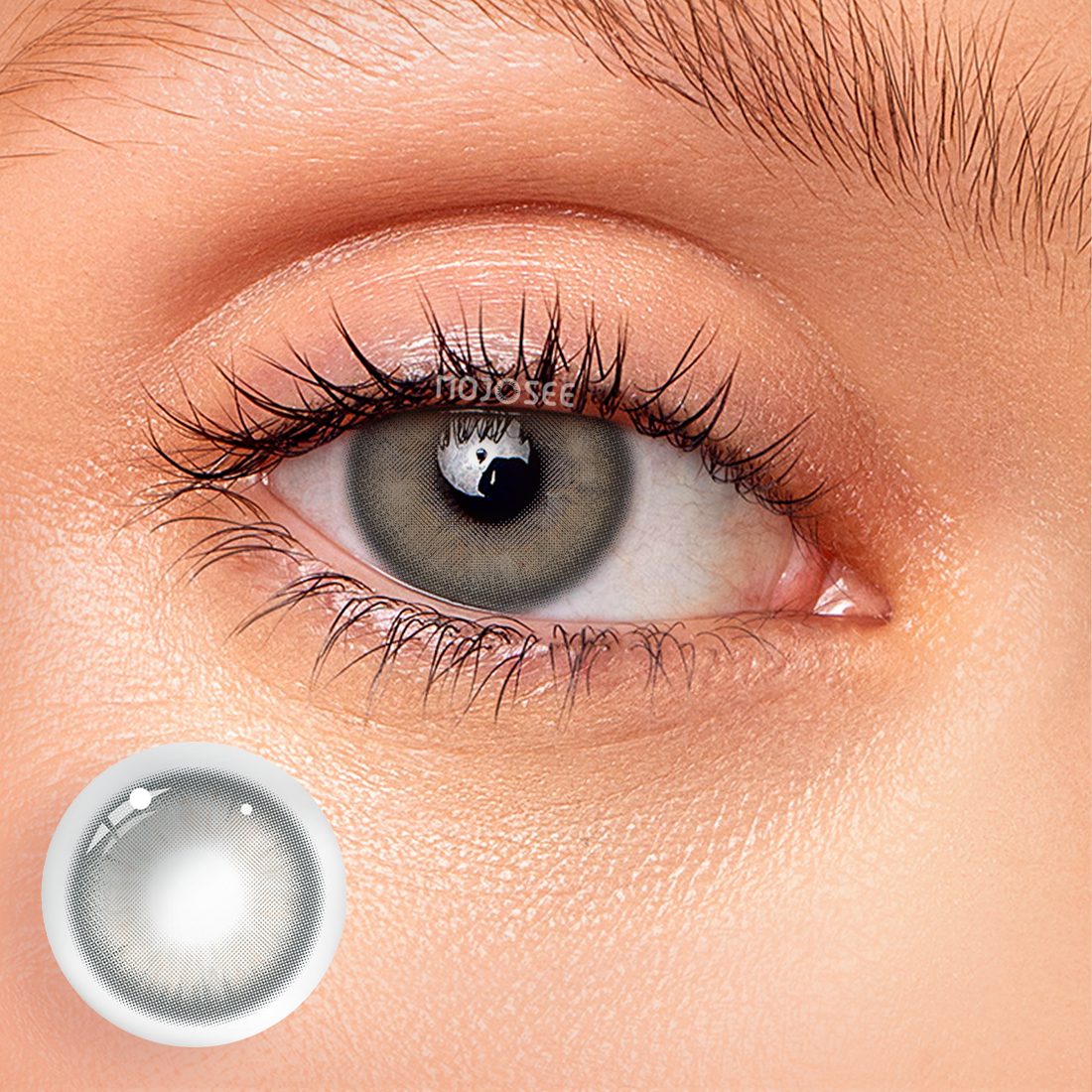 Hybrid Gray Colored Contact Lenses