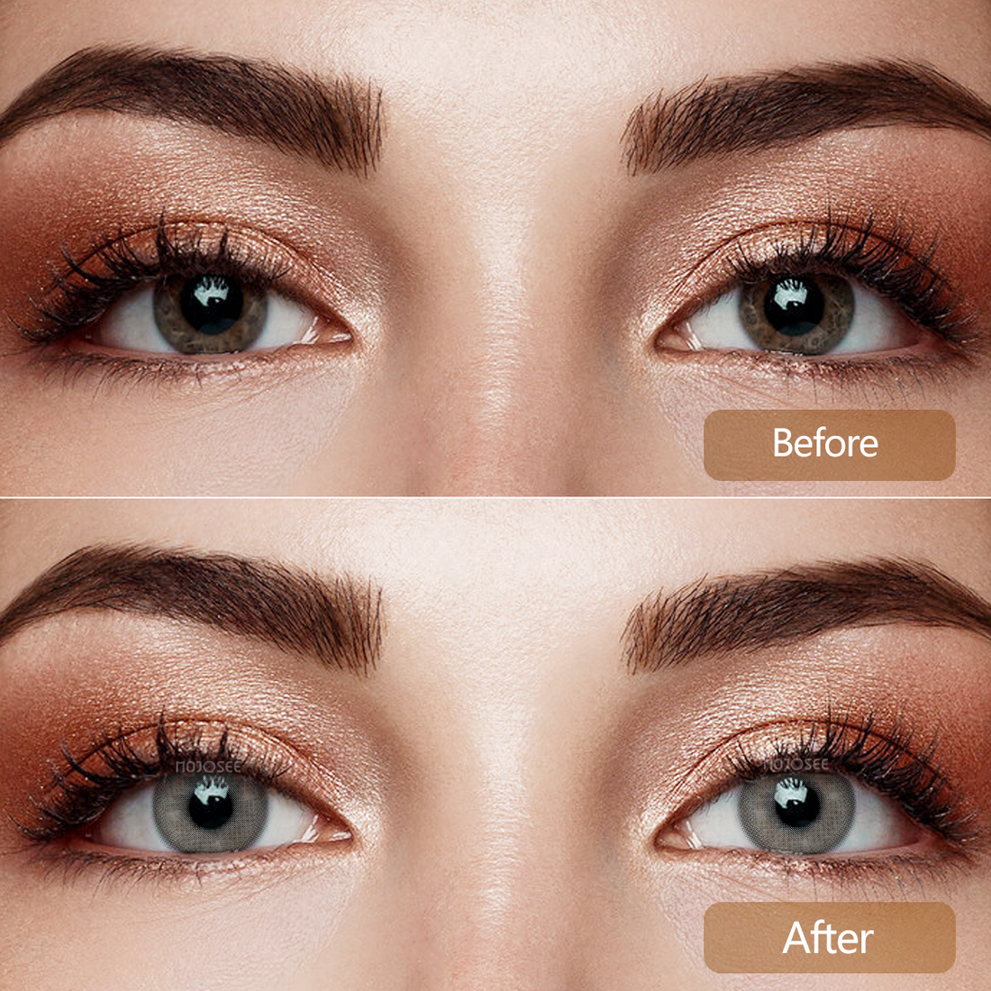 Hybrid Gray Colored Contact Lenses