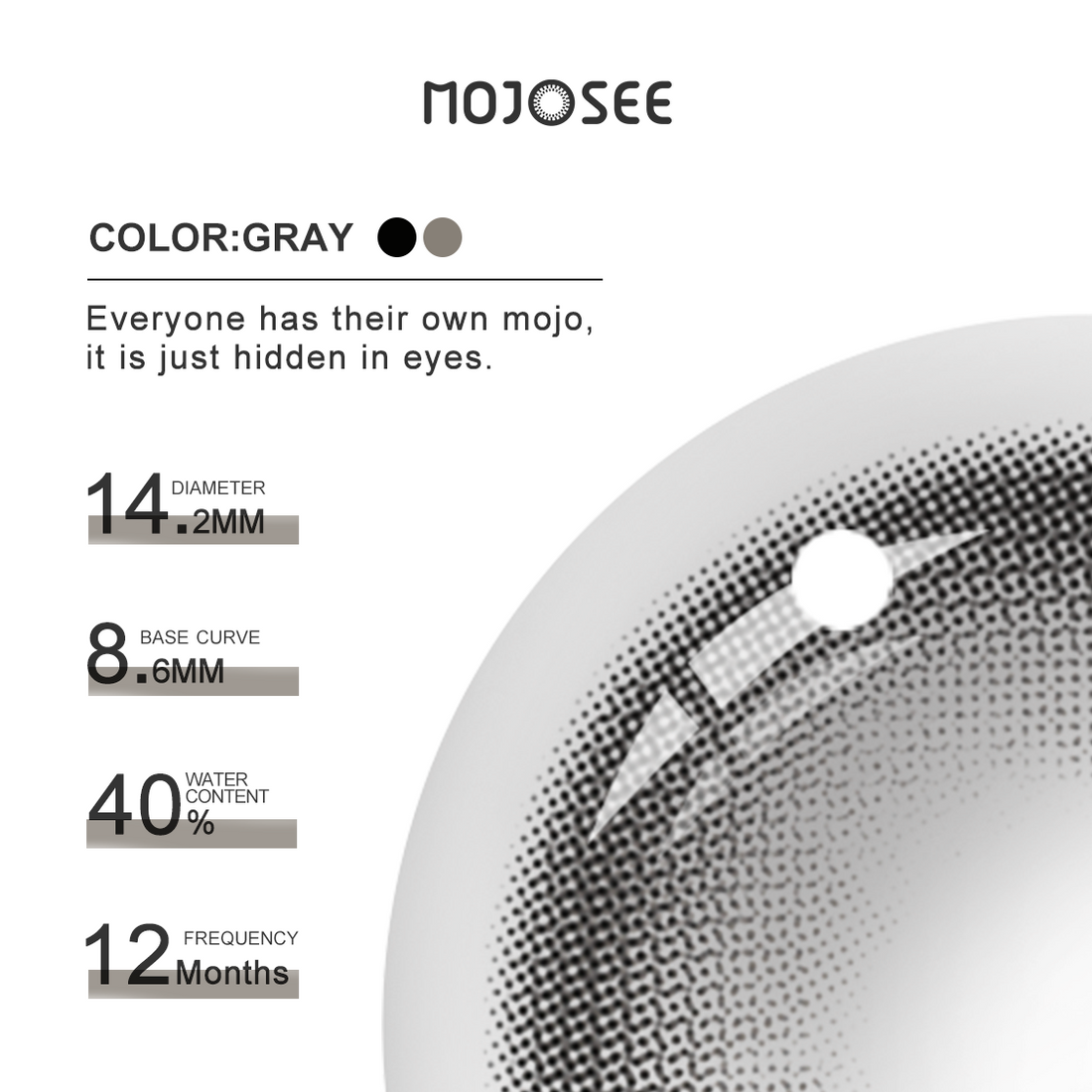 Planet Gray Colored Contact Lenses