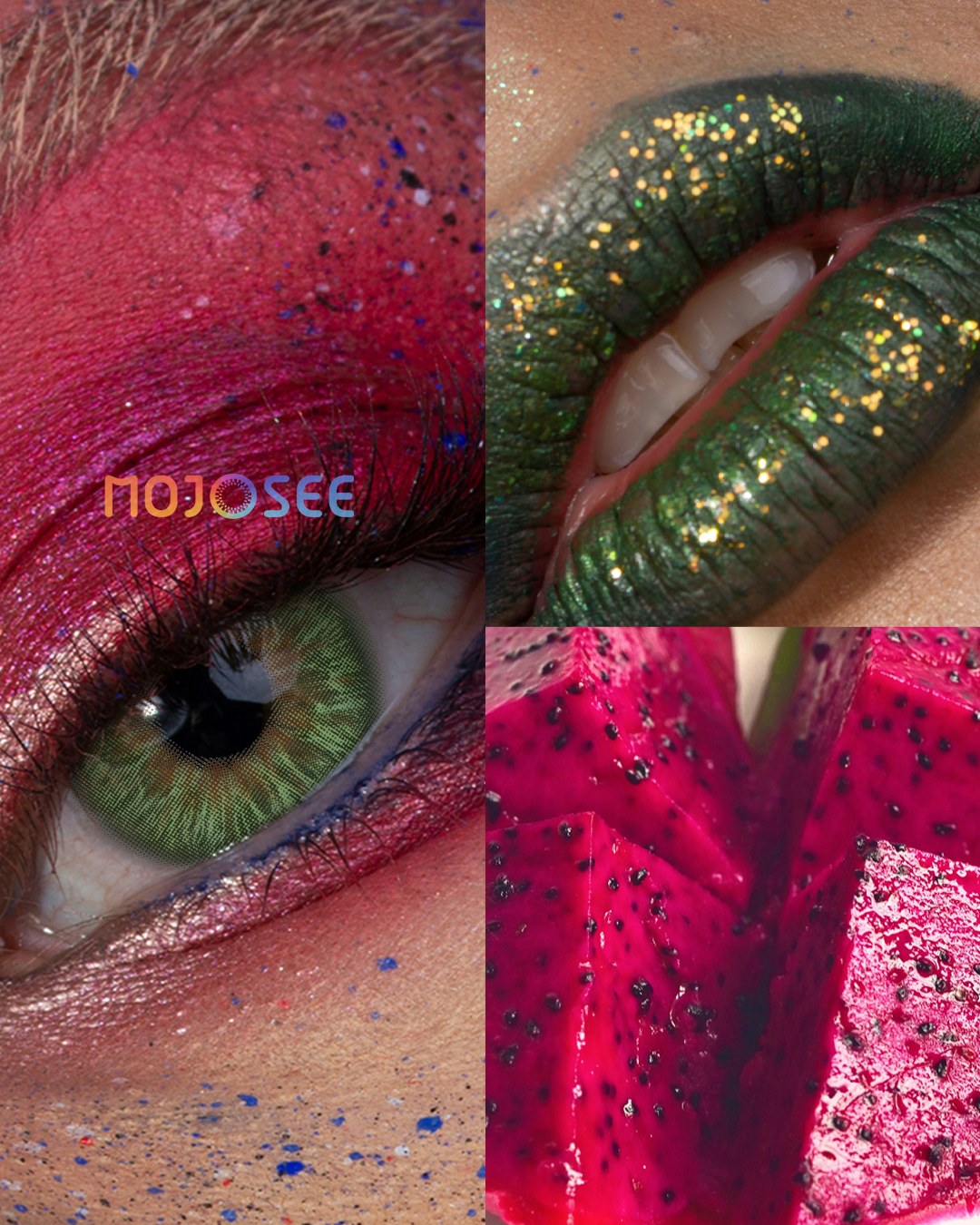 Green Snake Eye Prescription Colored Contact Lenses – Green Slit Pupil Reptile Eye — look 6