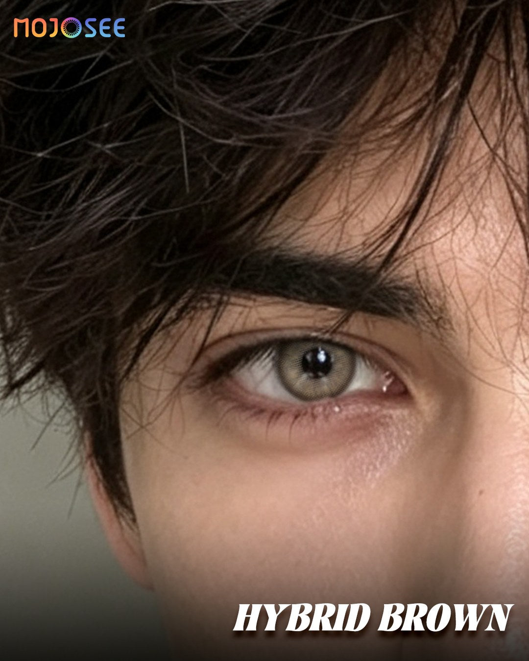 Taupe Brown Contact Lenses - Soft Gradient Natural Look — look 1