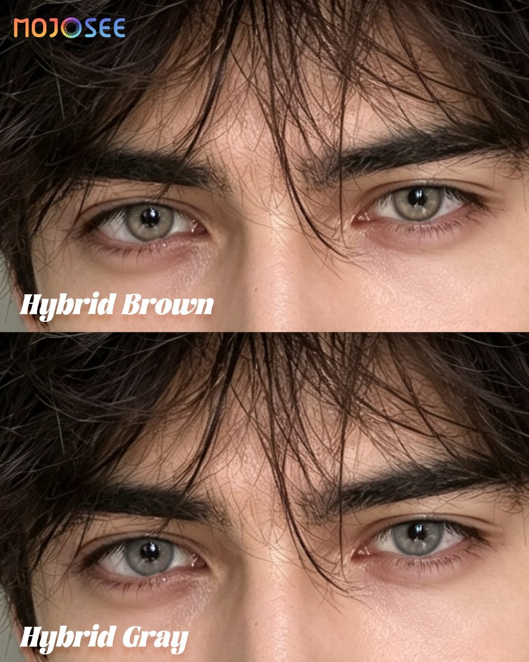 Taupe Brown Contact Lenses - Soft Gradient Natural Look — look 2