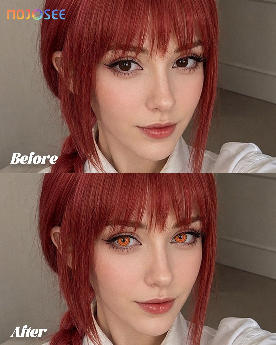 Makima Yellow Prescription Cosplay Contact Lenses – Chainsaw Man — look 2