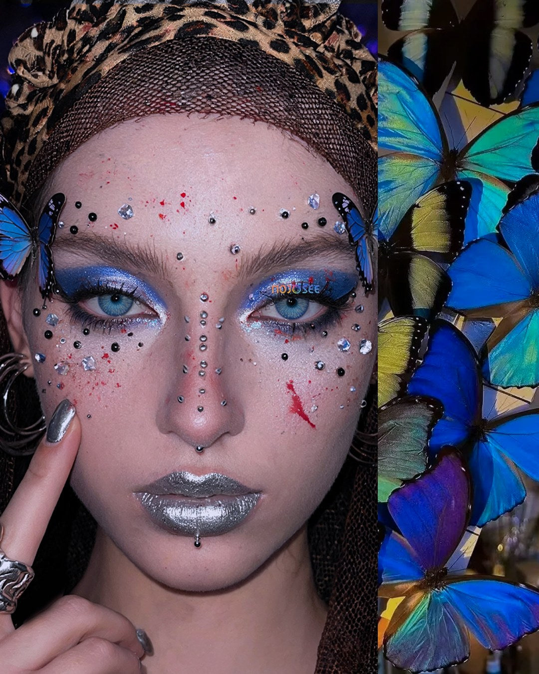 New York Blue Colored Contact Lenses — look 1