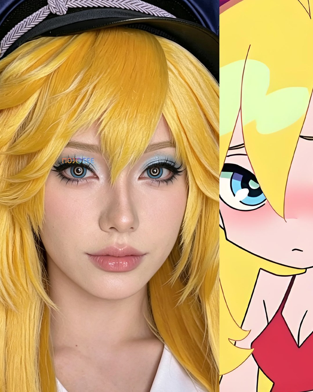Panty Prescription Cosplay Contact Lenses – Panty & Stocking with Garterbelt — look 1