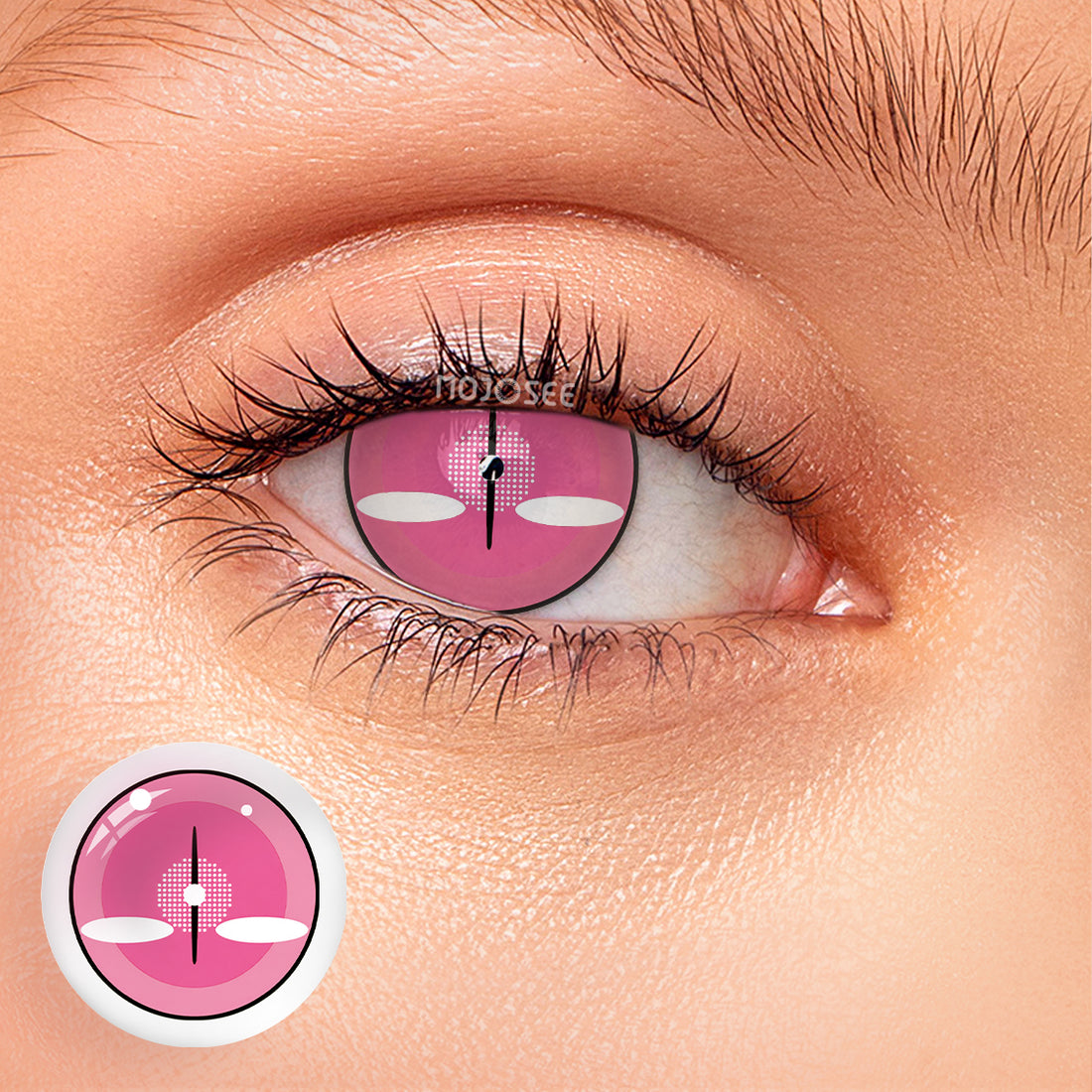 Nezuko Demon Cosplay Contact Lenses – Demon Slayer