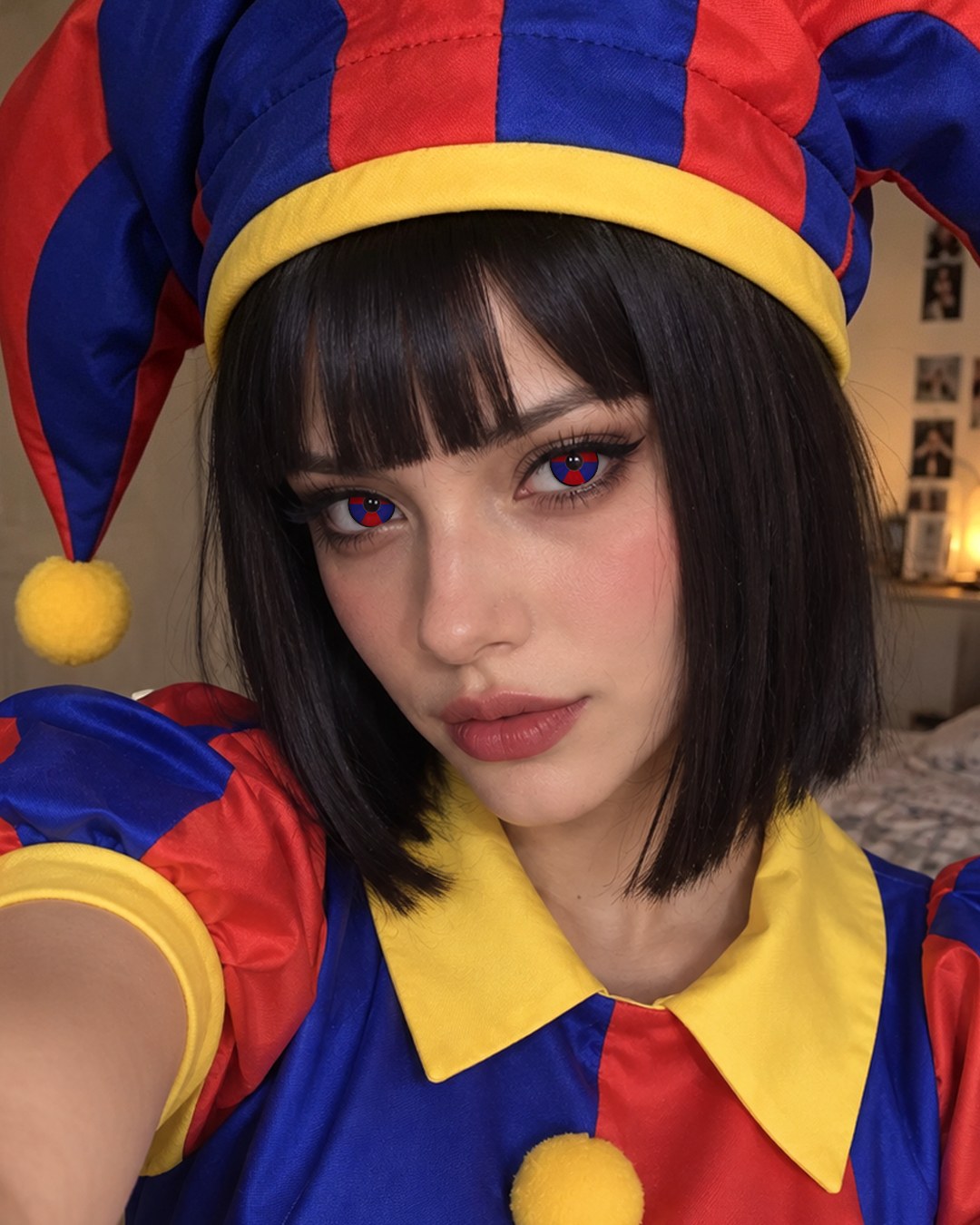 Pomni Prescription Cosplay Contact Lenses – The Amazing Digital Circus — look 2