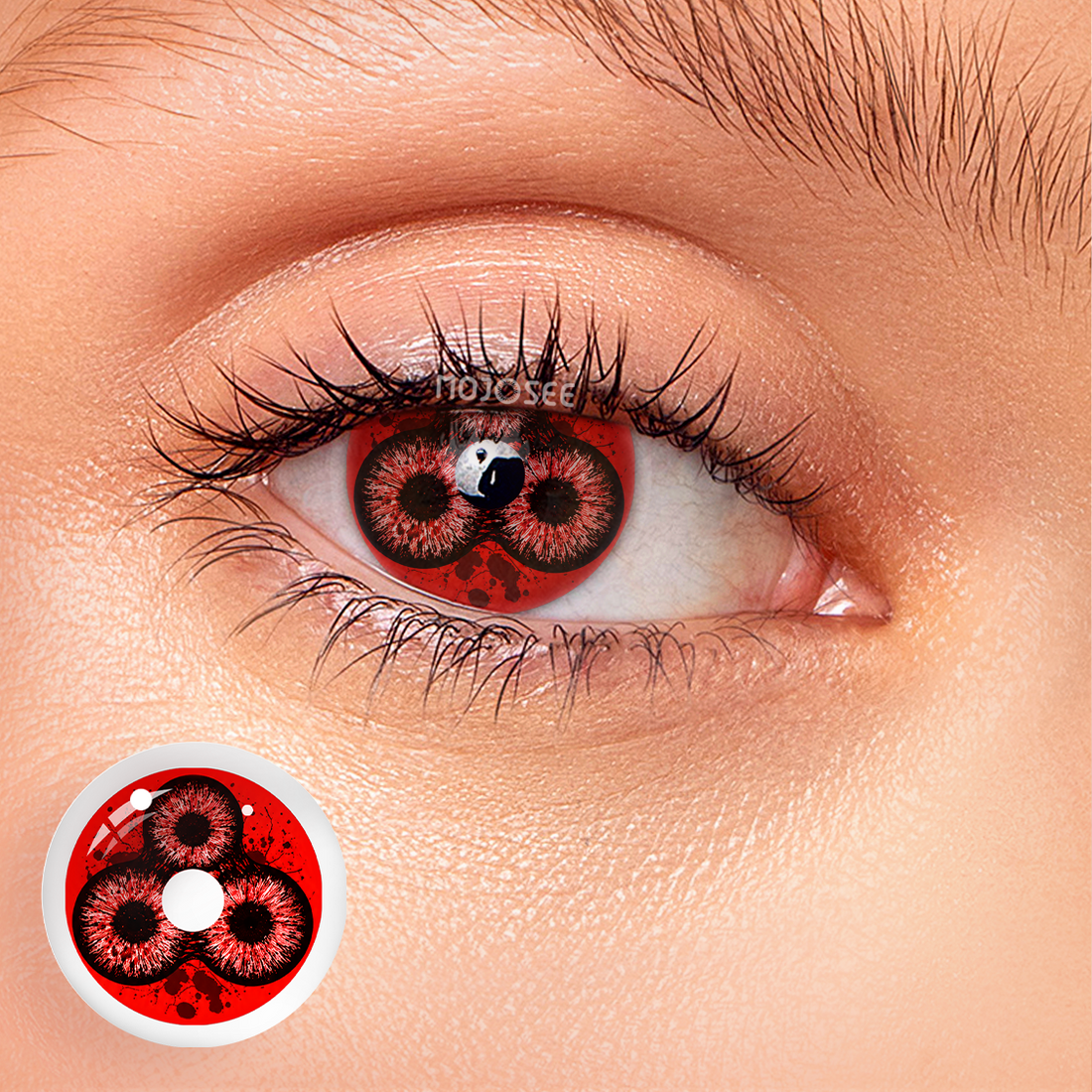 Crimson Storm Colored Contact Lenses