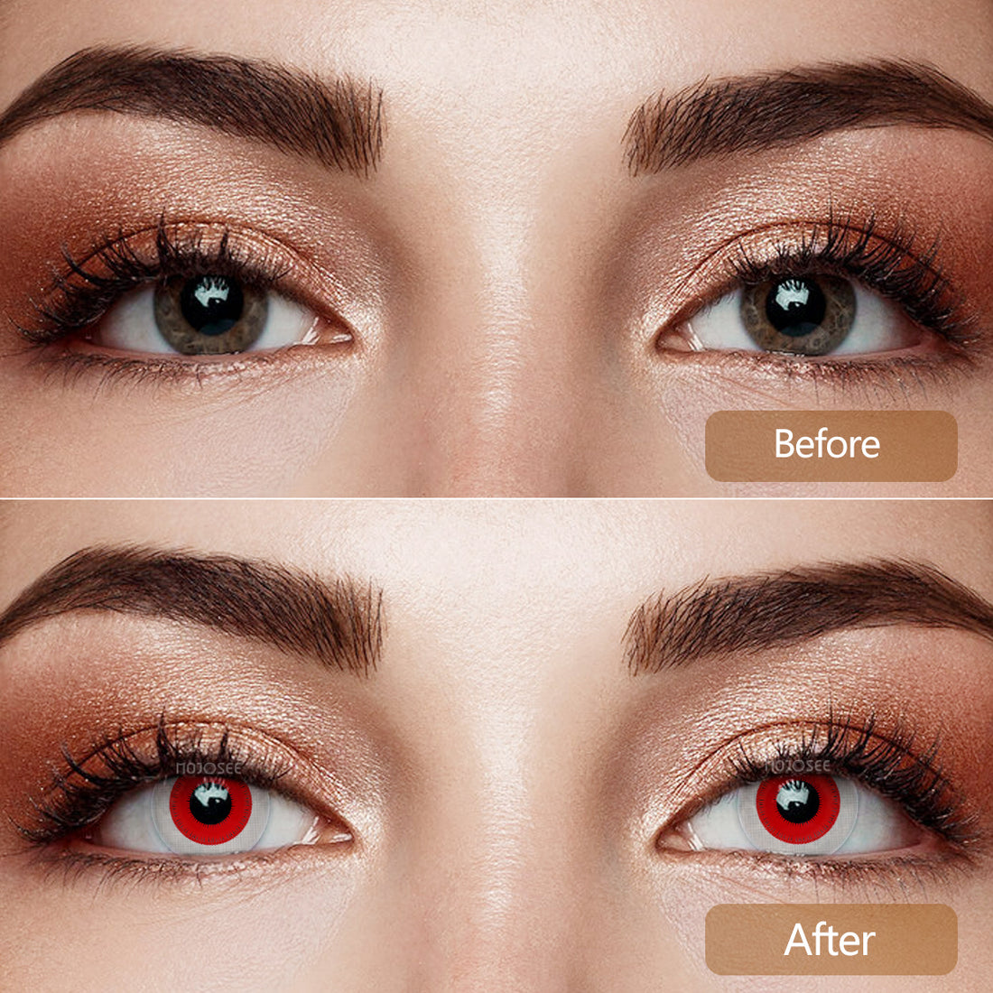 Red Small Pupil Prescription Colored Contact Lenses