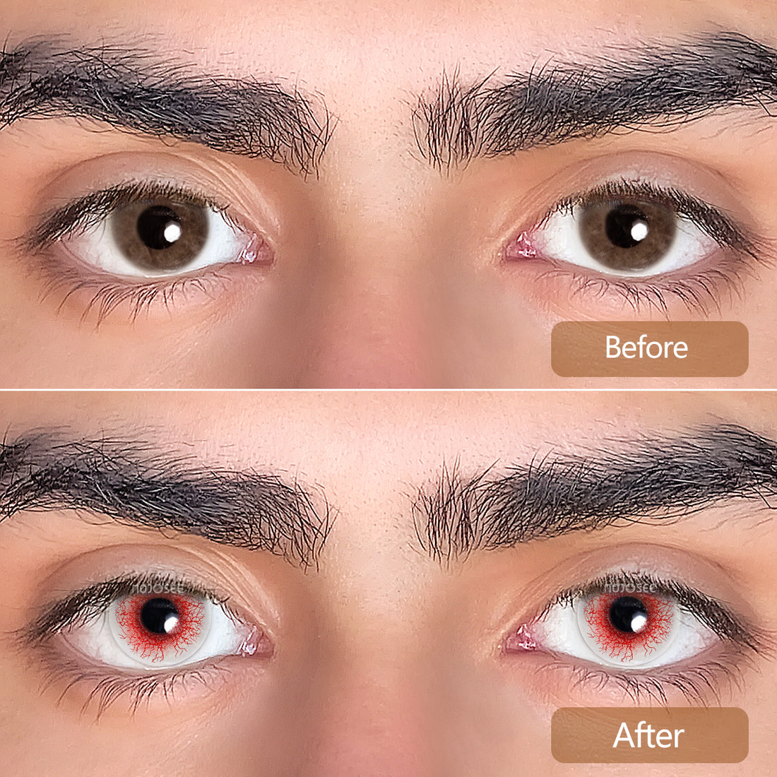 Blood stain Colored Contact Lenses for Men